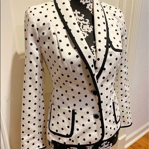NEW Express Black & White Polka Blazer